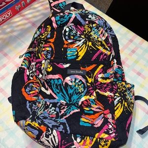 Vera Bradley Iconic Backpack Butterfly Flutter Pattern Retired